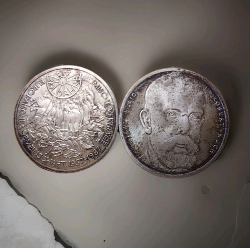 Silber gedenkmünzen - 2x, 10