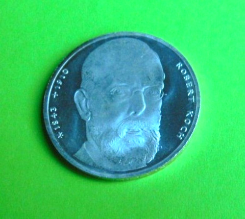 Silbermünze robert koch - dm,